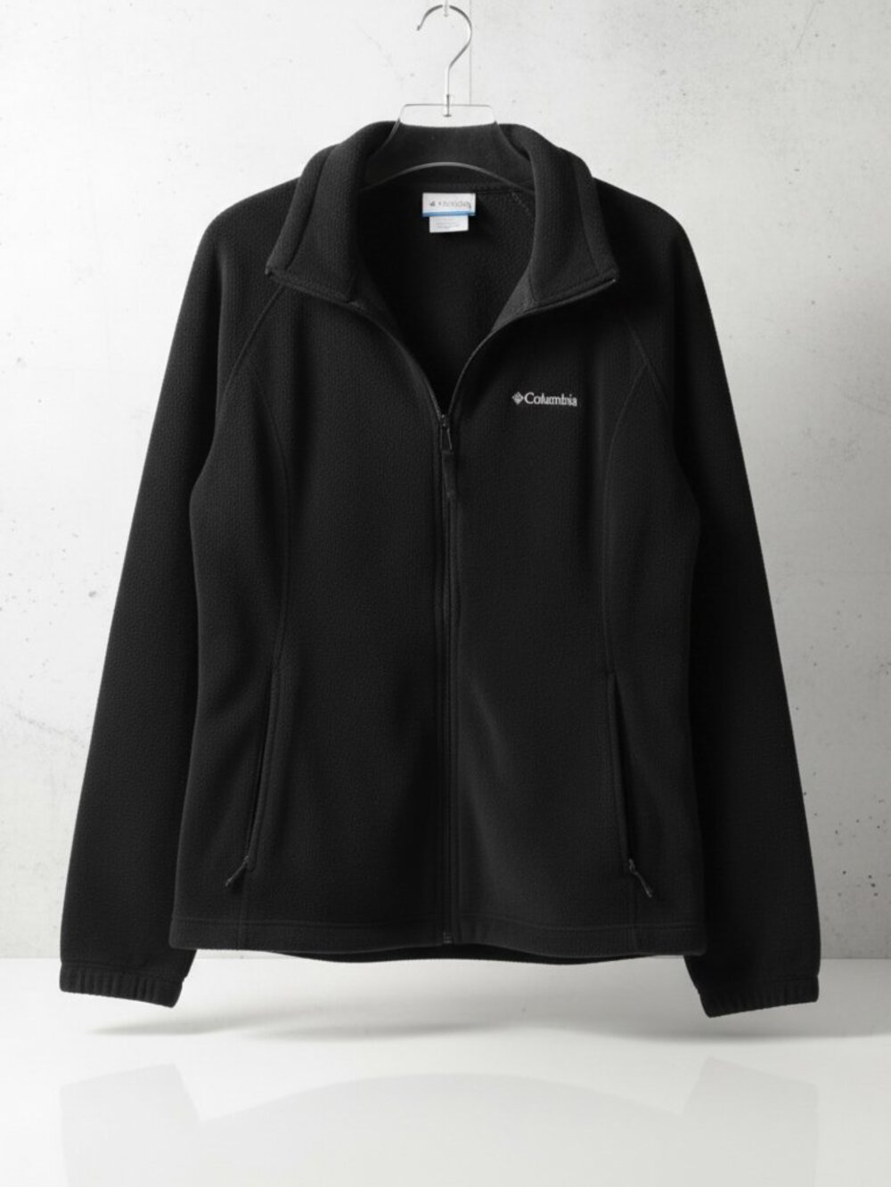 Columbia Full Zip Fleece Sweatshirt - Preloved Excellent Condition - XL - Black